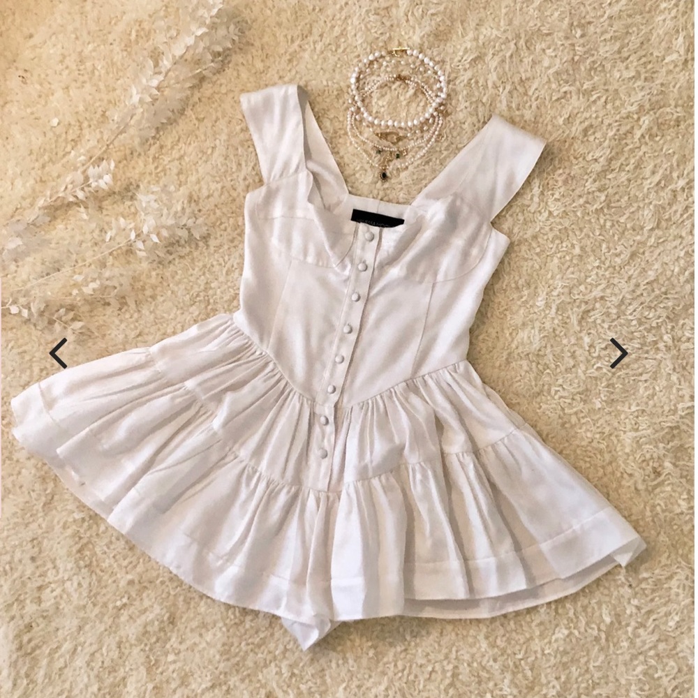 Vintage  Romper Dress - '90s Silk